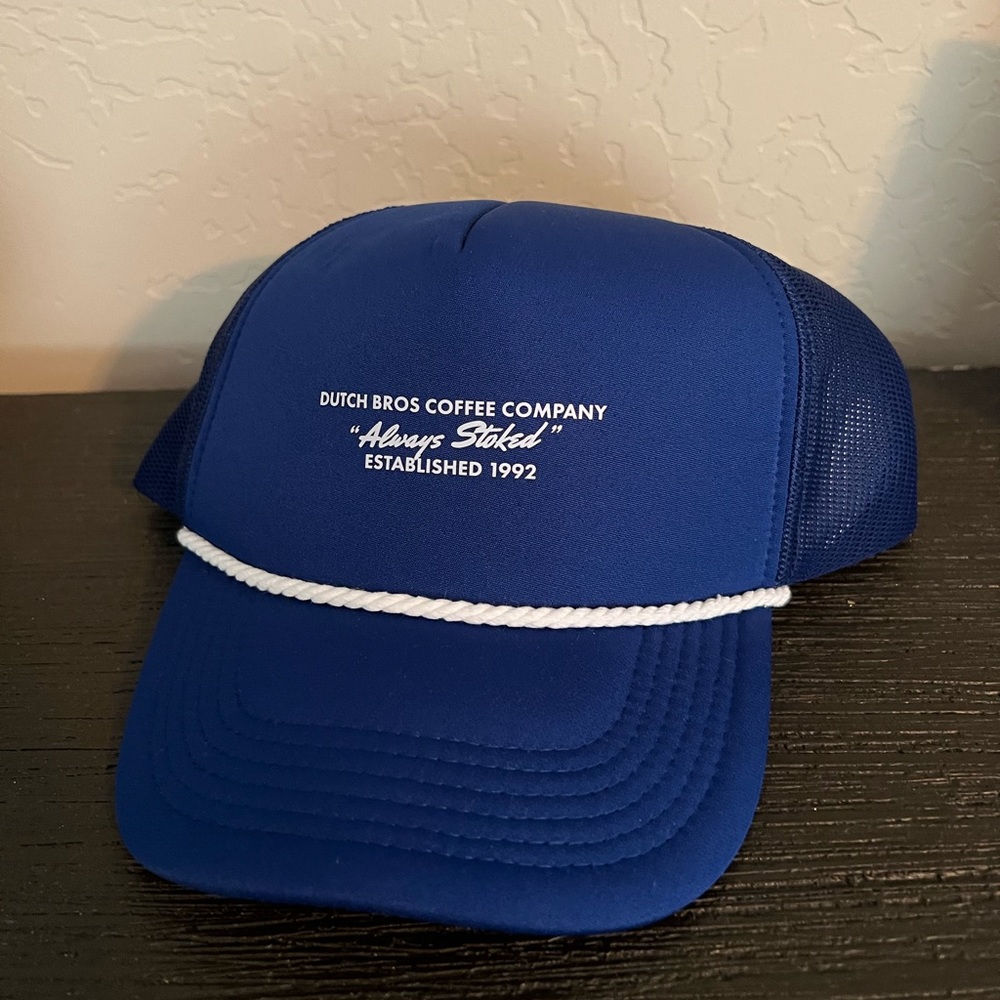 New Blue Dutch Bros Trucker Snapback Hat